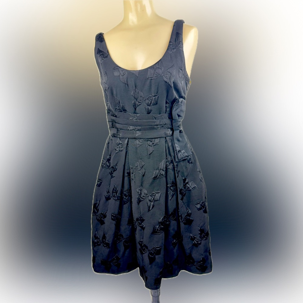 Kate Spade New York Black Embroidered Floral Print Knee-Length Dress - Size 2